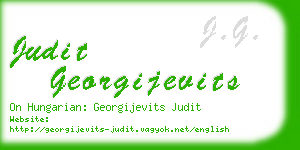 judit georgijevits business card